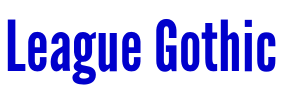 League Gothic fonte